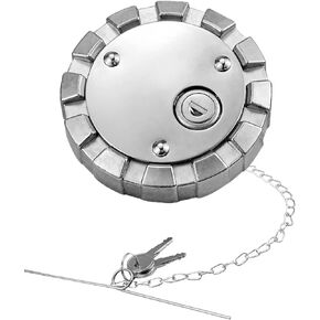 Locking Diesel Fuel Cap 3 1/2" Course Thread 5.5 TPI Fit for Kenworth Freightliner Peterbilt Western Star Fuel Tank, Semi Truck Tank Locking Gas Cap Replace 572.1036, SNV 431089 with 2 Keys, 1 Pack