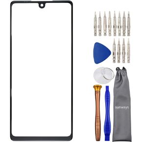 Sunways Glass Screen Replacement for LG Stylo 6 LM-Q730TM LMQ730TM Black