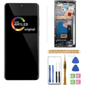 [Black with Frame] Amoled LCD for Samsung Galaxy Note 20Ultra 5G Digitizer Screen LCD Display Touch Assembly Replacement SM-N985 N985A N985F N985P N985R4 T U V W 6.9 inch by BITANR (Black with Frame)