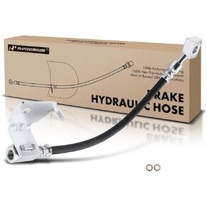 A-Premium Rear Passenger Brake Hydraulic Hose Compatible with Select Ford Models - Mustang 2006 2007 2008 2009 V6 4.0L, Without Anti-lock Brakes - Replace# 7R3Z2A442B