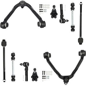 2WD Front Upper Control Arms Lower Ball Joints Sway Bars Tie Rods for 1999 2000 2001 2002 2003 2004 2005 2006 for Chevy Silverado 1500 99-06 for GMC Sierra 1500-10pc Set