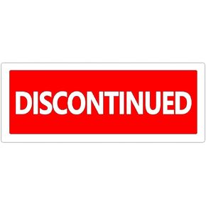 Discontinued Retail Labels,2x1Inch Warehouse Inventory Label,500 per Roll