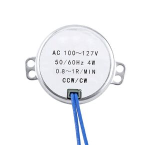 50/60Hz Synchronous Synchron Motor Electric Turntable Motor AC 100~127V CCW/CW 4W (0.8-1RPM)