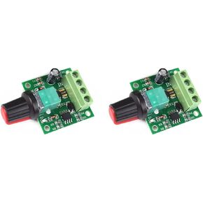 2 PCS Low Voltage DC Motor Speed Controller,Dc Motor Speed Controller,PWM Speed Controller Adjustable Driver Switch,1.8v 3v 5v 6v 7.2v 12v 2A 30W Adjustable Driver Switch with Speed Control Knob