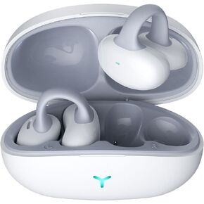 Open Ear Clip Headphones,55H Play,HiFi Stereo Sound Effect,IPX5 Waterproof,Bluetooth Wireless Earbuds,Meeting, Driving,Traveling,Gift (Black)