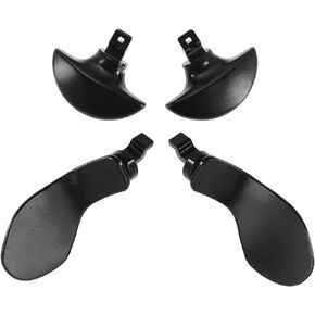 The Lord of the Tools 1 Set Back Paddles Compatible with PS5 Edge Controller Metallic Black Interchangeable Metal Back Buttons Video Games Replacement Accessories