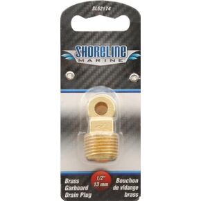 Shoreline Marine Heavy Duty Brass Garboard Drain Plug