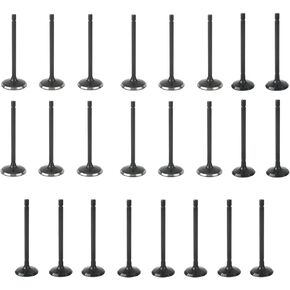 24PCS Exhaust and Intake Valves Kit Fit for GMC SRX Saturn 3.6L V6 DOHC 24v LY7 LLT 2014-2016,Replace #12631975,12631974