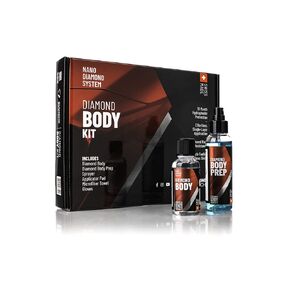 – Diamond Body Kit – Diamond Body 50ml Plus Diamond Body Prep 100ml Kit; Super-Hydrophobic 18-Month Nanodiamond Protective Coating; Effortless Application