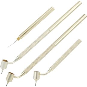 2Pcs Fine Line Painting Pen (0.5mm&0.7mm), Precision Touch Up Paint Detailing Applicator Pen for Rock Chips and Scratch Repair