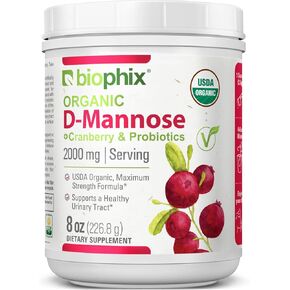 بيوفيكس أورجانيك د-مانوز بلس التوت البري والبروبيوتيك 8 أونصة 226.8 جم in Kuwait