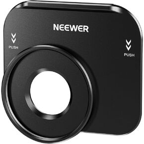 NEEWER 37mm Thread Lens Backplate for iPhone 15 Pro Cage (PA023) iPhone 15 Pro Max Phone Cage (PA024), Quick Release Snap On Phone Lens Mount Adapter Compatible with BeastGrip Lens Filter, PA035