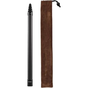 118 Inches/3M Selfie Stick Invisible for Action Camera, Camnoon Extension Pole with Carbon Fiber 262G, Anti-Slip and Rotary Lock Structure, Velveteen Storage Bag, Compatible with Insta360 X2/X3