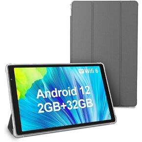 Tablets 10.1 inch Android 12 Tablet, 32GB ROM 1TB Expand, Quad-Core Processor Tablet, 6000mAh Battery, Dual Camera, WiFi, 1280x 800 IPS Tablet PC (Blue) in Kuwait