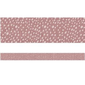 Teacher Created Resources Classroom Cottage Vintage Rose Dots Straight Border Trim (TCR7181)