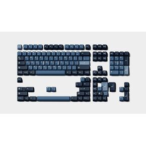 مجموعة مفاتيح لوحة مفاتيح الألعاب الميكانيكية المخصصة لكابلات الفضاء GMK CYL Indigo - 144 مفتاحًا، Doubleshot، ملف تعريف Cherry، لـ 60%، 65%، TKL، 1800 تخطيط، إلخ in Kuwait