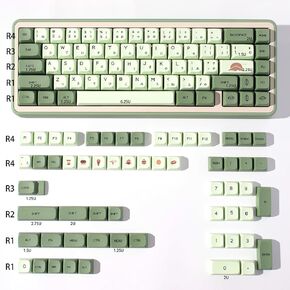 Matcha Keycaps 124 Keys XDA Profile Dye Sub PBT Keycap Set Fit for 60% 65% 95% Cherry Mx Switches Mechanical Keyboard in Kuwait
