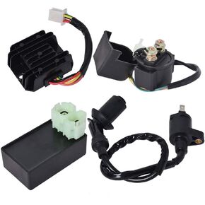 labwork CDI and Ignition Coil and Relay Regulator and Rectifier Replacement for ATV 125 150cc GY6