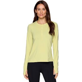 Avalanche Women's UPF Sun Tee, Quick Drying Long Sleeve Henley Sun Shirt with UPF 50 Protection & Zipper Pocket