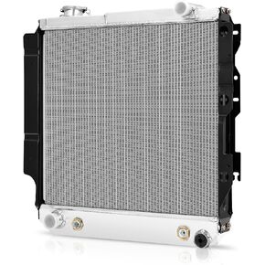 AUTOSAVER88 Full Aluminum Radiator Compatible with 1987-2006 Jeep Wrangler TJ 2.4L 2.5L 4.0L 4.2L 2 row