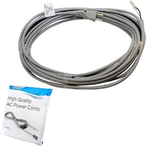 HQRP AC Power Cord Compatible with Dyson DC07 Upright Vacuum Cleaner 905449-04 905449-02 DC-7 Mains Cable DC-07 All Floors, DC07 Low Reach, DC07 Animal, DC07 Full Gear, DC07 Carpet