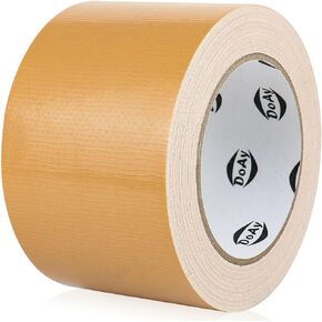 Brown Duct Tape 3 Inches x 30 Yards - Heavy Duty, Upgraded to 9-Mil Thickness, Bright Color, Waterproof, Easy to Tear - Great for DIY, Repairs, Industrial, Professional Use, Indoor & Outdoor Use