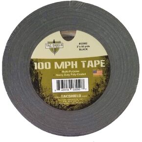 3982 100 MPH Heavy Duty Tape - 60 yd, Black, 2"
