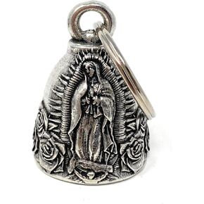Bravo Bells Virgin Mary Bell - Biker Bell Accessory or Key Chain for Good Luck on The Road