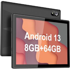 تابلت 10 بوصة، تابلت Android 13 مع وحدة معالجة مركزية 8 النواة، ذاكرة وصول عشوائي 4+4 جيجا بايت 512 جيجا بايت قابلة للتوسيع، بطارية مدمجة 7000 مللي أمبير في الساعة، تابلت كمبيوتر كبير بشاشة 10.1 بوصة، تابلت للبالغين والأطفال in Kuwait