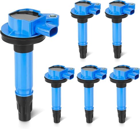 Set of 6 Ignition Coil Pack 3.5L 3.7L Compatible with Ford Edge Explorer F-150 Flex Fusion Mustang Taurus Transit-150 250 350, Lincoln MKS MKT MKX MKZ, Mazda 6 CX-9, Mercury Sable Replace DG520 UF553 in Saudi Arabia