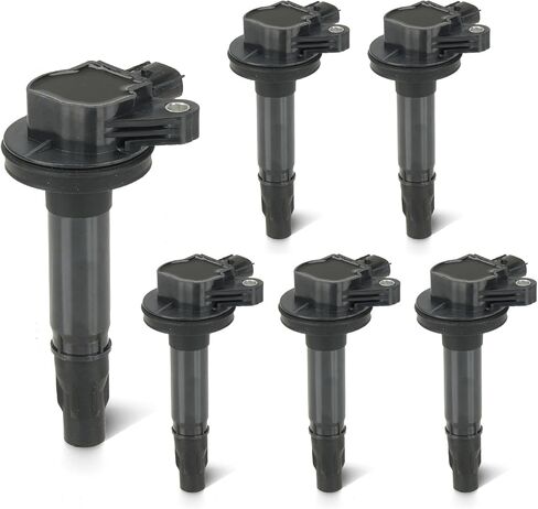Set of 6 Ignition Coil Pack 3.5L 3.7L Compatible with Ford Edge Explorer F-150 Flex Fusion Mustang Taurus Transit-150 250 350, Lincoln MKS MKT MKX MKZ, Mazda 6 CX-9, Mercury Sable Replace DG520 UF553 in Saudi Arabia