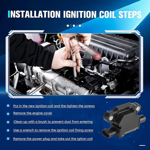 مجموعة من 8 ملفات إشعال و8 قابس إشعال ومجموعة أسلاك إيريديوم متوافقة مع جي إم سي كامارو كورفيت إكسبريس رينييه سيلفرادو سوبربان سافانا لاستبدال UF413 12570616 in Kuwait