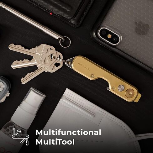 KeySmart SafeTul - Door Opener Tool is An Advance Touchless Key tool made of Premium Material with 4 in 1 No Touch Door Opener Keychain, Button Pusher, Touchscreen Stylus, and Bottle Opener in Saudi Arabia