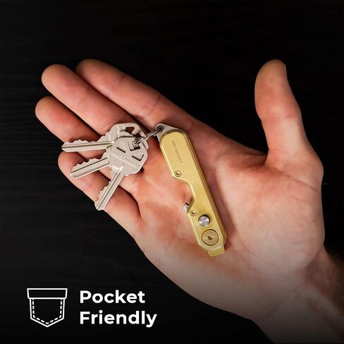 KeySmart SafeTul - Door Opener Tool is An Advance Touchless Key tool made of Premium Material with 4 in 1 No Touch Door Opener Keychain, Button Pusher, Touchscreen Stylus, and Bottle Opener in Saudi Arabia