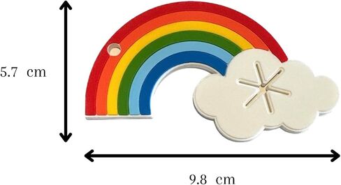 Cute Dog Poop Bag Holder for Attaching to Leash or Backpack, Hands Free Waste Bag Carrier for Used Poop Bags, Rainbow, One Sized in Saudi Arabia