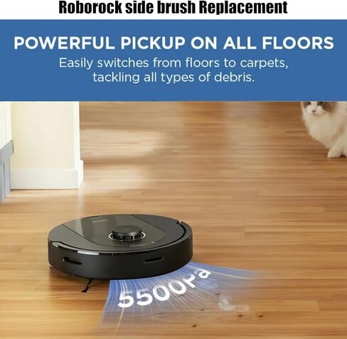 8 عبوات استبدال فرشاة جانبية roborock لـ Roborock S8 S8+ S8 Pro Ultra، Q Revo، Q5 Q7 Q7Max Q8 Max، S7 S7 Max Ultra S7 MaxV S6 S6 Pure S5 S5 Max S4 E2 E3 E4 E5 E20 E25 E35 S50 Robot Vacuum in Kuwait