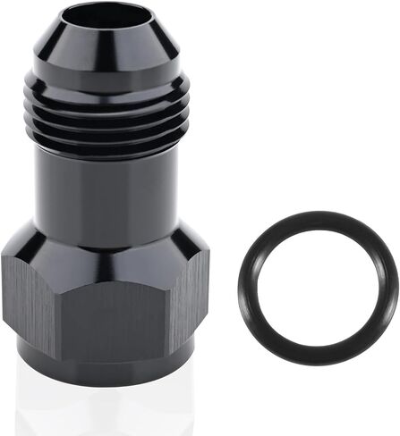 6AN Female to 6AN Male Extender Fitting,AN6 Extensions Adapter Connector with O ring ORB,Aluminum black anodized,Full Length: 37 MM in Saudi Arabia