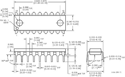 10 PCS LM3914N-1 LM3914 Dot Bar Graph Display Driver DIP-18 in Kuwait