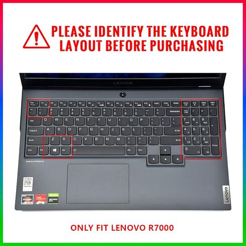 Silicone Keyboard Cover for Lenovo Legion 5 Keyboard Cover/for Lenovo Legion 5 Series Legion 5 5i 5p 5pi 15.6" and 17.3 Inch Gaming Laptop/for Legion Keyboard Skin Protector-Rainbow in Saudi Arabia