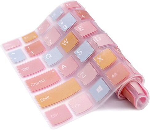 Silicone Keyboard Cover for Lenovo Legion 5 Keyboard Cover/for Lenovo Legion 5 Series Legion 5 5i 5p 5pi 15.6" and 17.3 Inch Gaming Laptop/for Legion Keyboard Skin Protector-Rainbow in Saudi Arabia