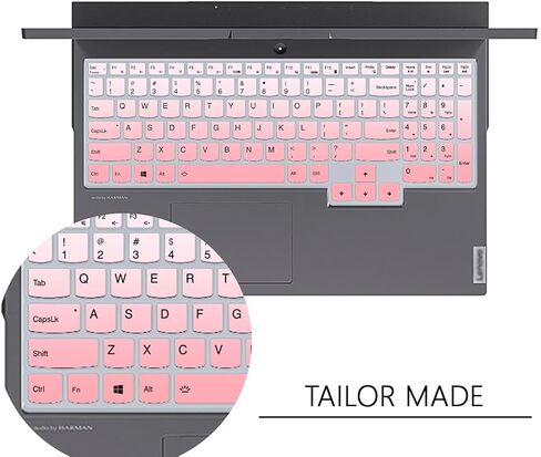 Silicone Keyboard Cover for Lenovo Legion 5 Keyboard Cover/for Lenovo Legion 5 Series Legion 5 5i 5p 5pi 15.6" and 17.3 Inch Gaming Laptop/for Legion Keyboard Skin Protector-Rainbow in Saudi Arabia