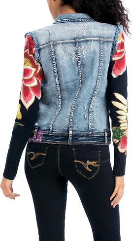 Desigual Womens' Woven Jacket with Patchwork Design in Saudi Arabia