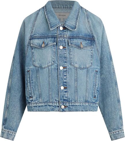 HUDSON Women's Raglan Sleeve Cropped Denim Jacket in Saudi Arabia
