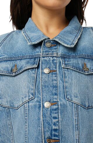 HUDSON Women's Raglan Sleeve Cropped Denim Jacket in Saudi Arabia