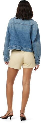 HUDSON Women's Raglan Sleeve Cropped Denim Jacket in Saudi Arabia