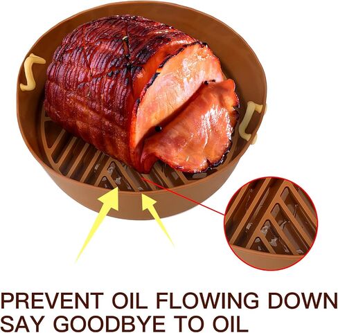 Air Fryer Silicone Pot - Food Safe Air Fryer Accessories, Silicone Air Fryer Liners Replacement For Paper Liners, Removable Silicone Pot For Air Fryer, Easy To Clean - 8.5inch in Saudi Arabia