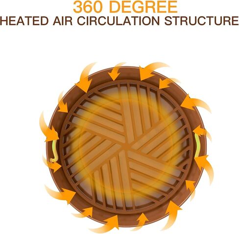 Air Fryer Silicone Pot - Food Safe Air Fryer Accessories, Silicone Air Fryer Liners Replacement For Paper Liners, Removable Silicone Pot For Air Fryer, Easy To Clean - 8.5inch in Saudi Arabia