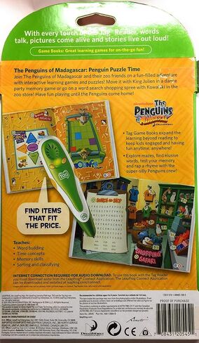 LeapFrog Tag Game Book: Penguins of Madagascar Puzzle Time in Saudi Arabia