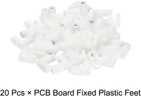 MECCANIXITY PCB Plastic Fixed Feet Circuit Board Standoff Black Mounting Spacer 30mm for Mainboard Game Console, 20pcs in Saudi Arabia