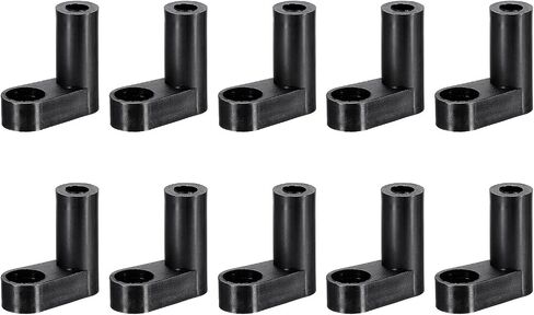 MECCANIXITY PCB Plastic Fixed Feet Circuit Board Standoff Black Mounting Spacer 30mm for Mainboard Game Console, 20pcs in Saudi Arabia